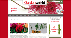 Desktop Screenshot of gardenworld.com.au