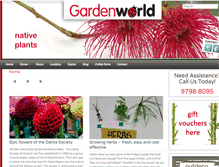 Tablet Screenshot of gardenworld.com.au